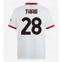 AC Milan Malick Thiaw #28 Vonkajší futbalový dres 2024-25 Krátky Rukáv